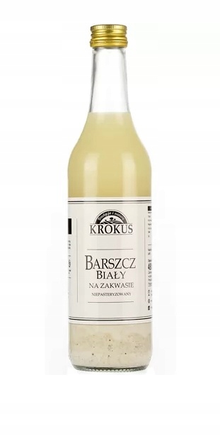 Levně 4x Krokus Bílý boršč na kvásku nepasterizovaný 480 ml