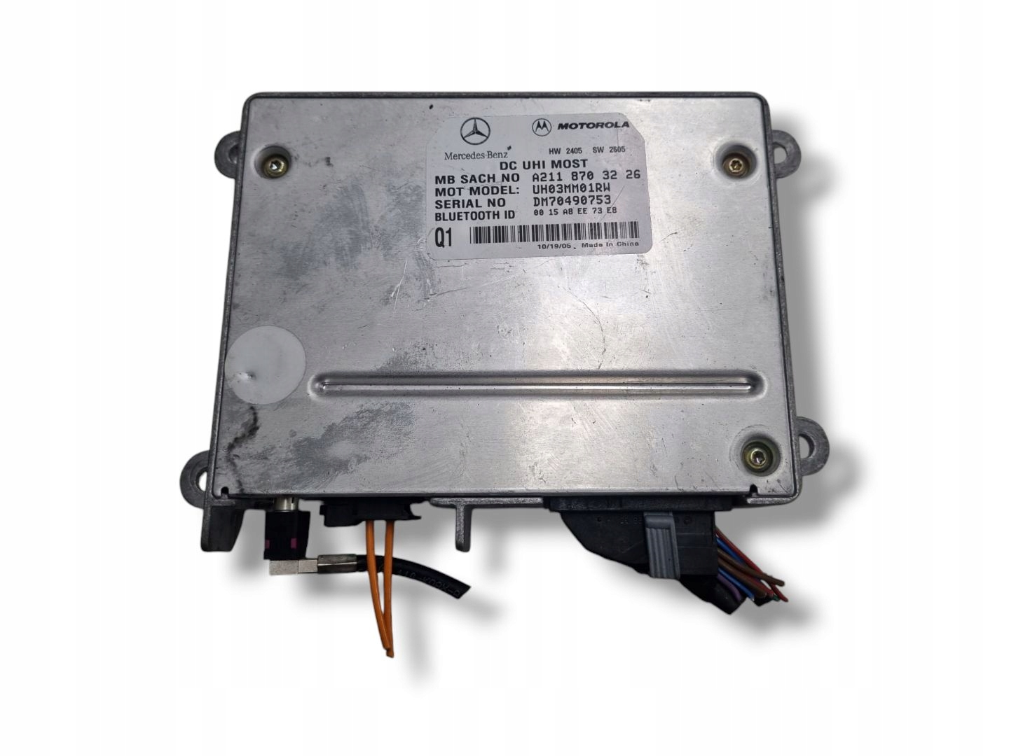 control unit Bluetooth Mercedes-Benz C W203 facelift CL203 2005 A2118703226
