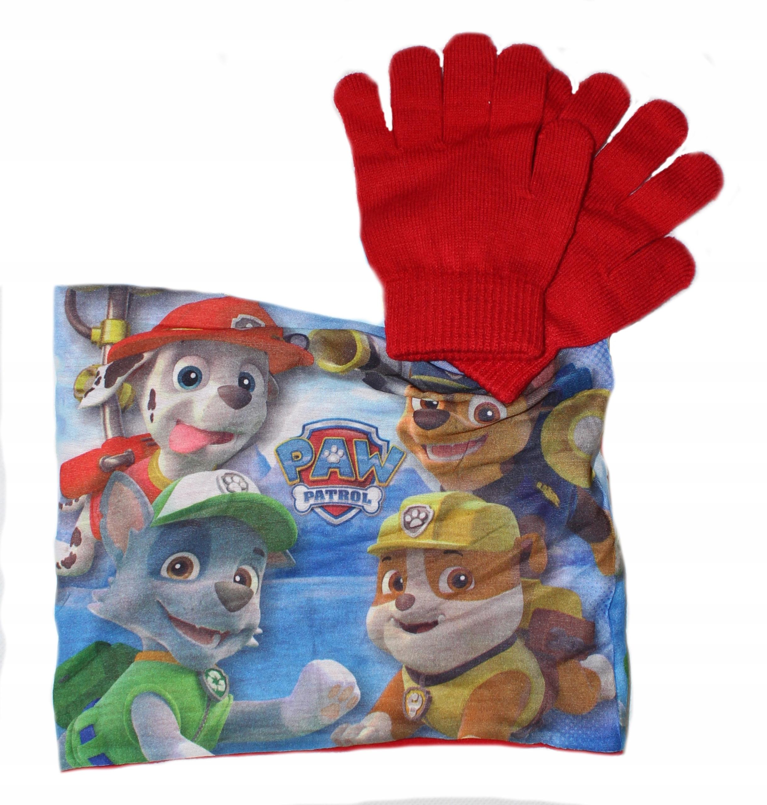 

Komin Bandana Szalik + Rękawiczki Psi Patrol