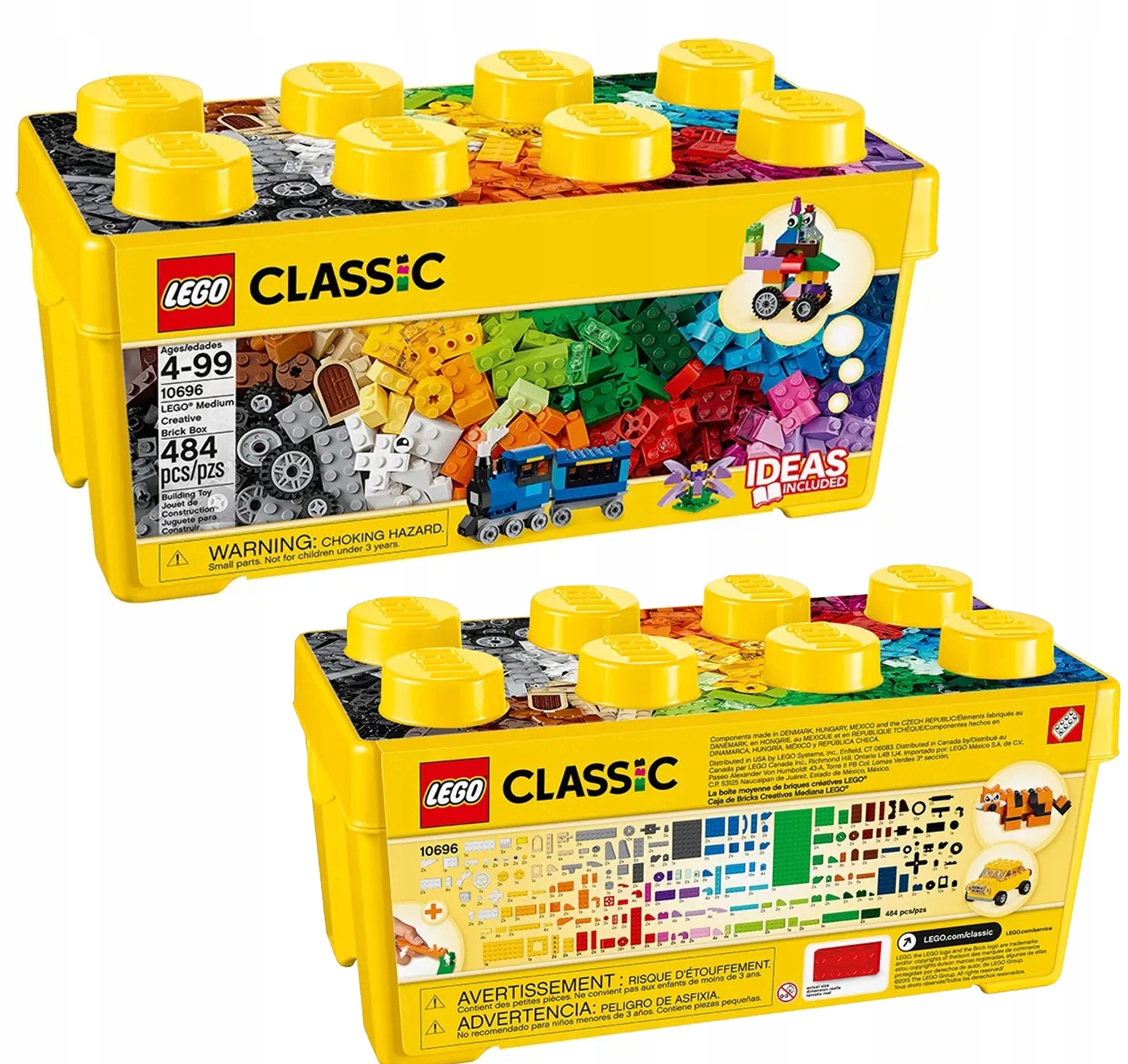 Lego Classic Kreativní stavebnice Lego, Střední Krabička Sada 10696