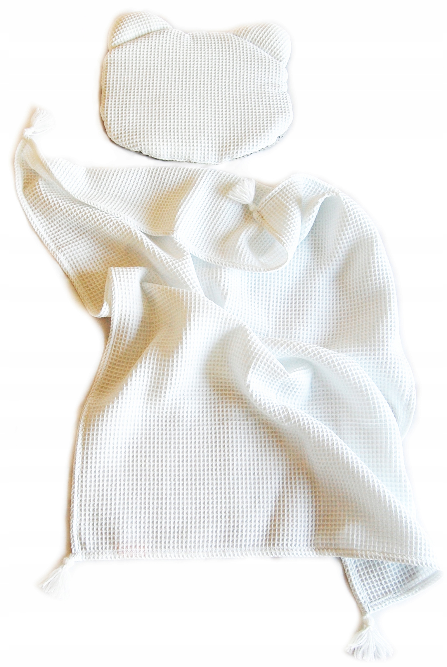 komplet do wózka MIŚ wafelek kocyk poduszka 50x70 Bohater brak