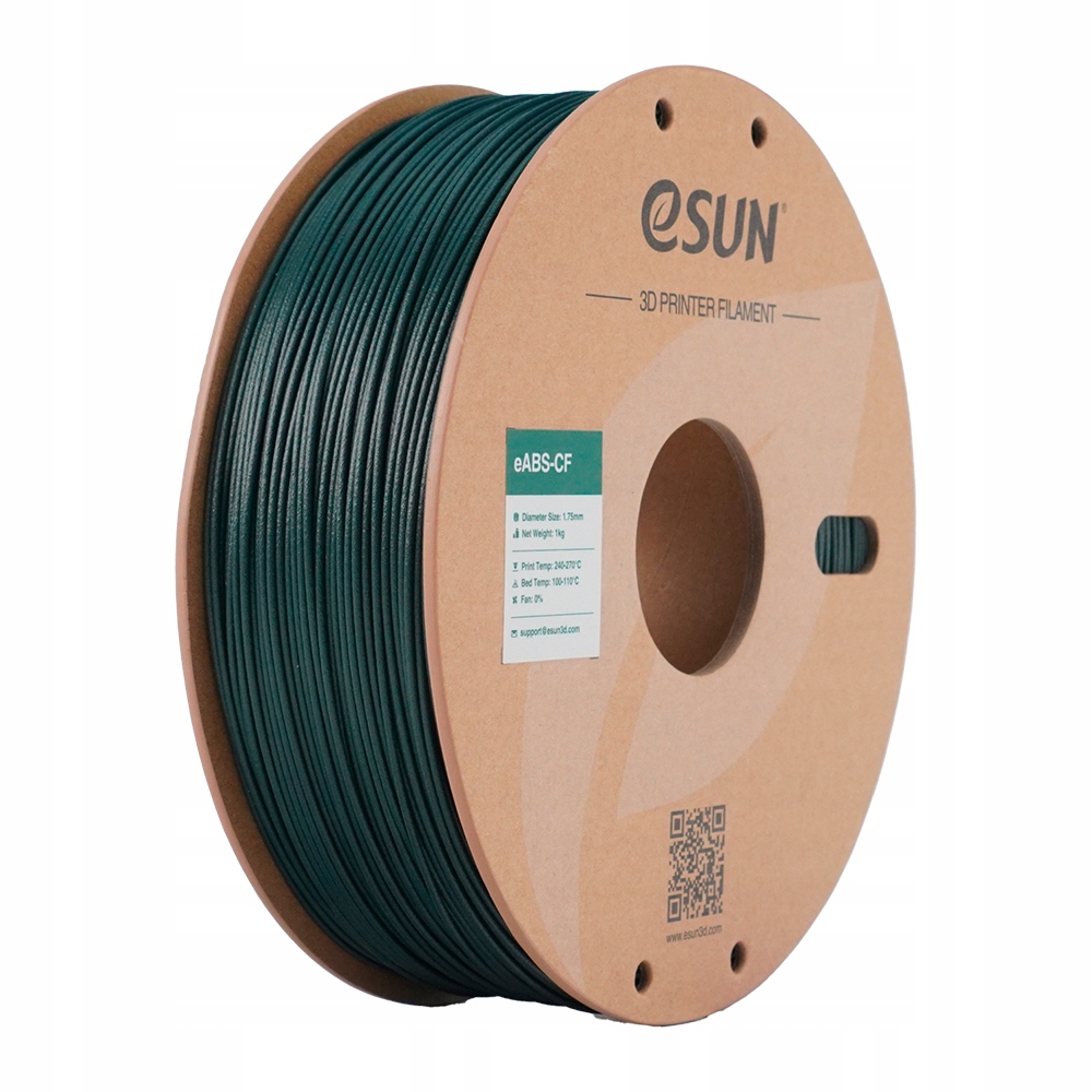eSUN Abs-cf Filament ciemnozielony 1.75mm 1000g