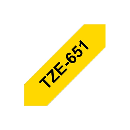Brother TZe-651 taśma laminowana 24 mm x 8 m czarno-żółta