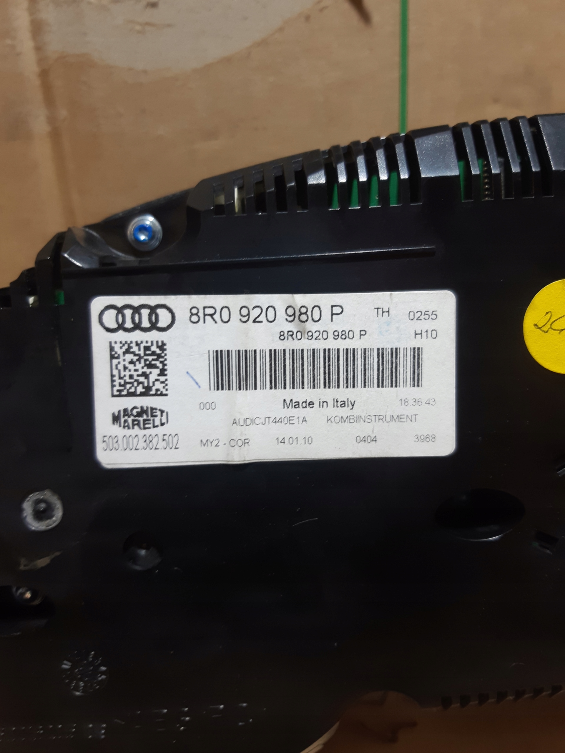AUDI Q5 8R 2.0 TDI dials dials USA 8R0920980P