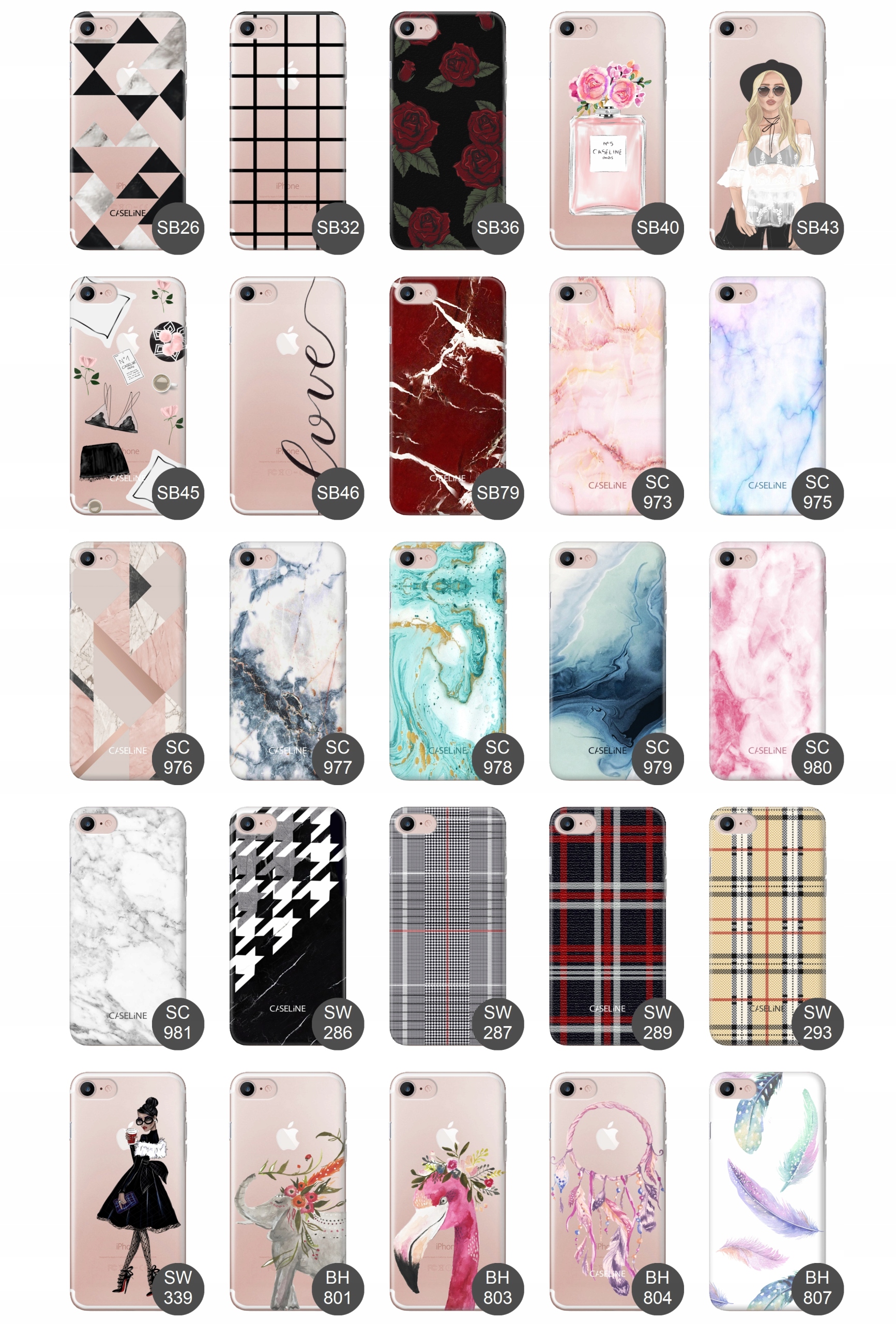 Etui case ultra guma wzory do iPHONE 8