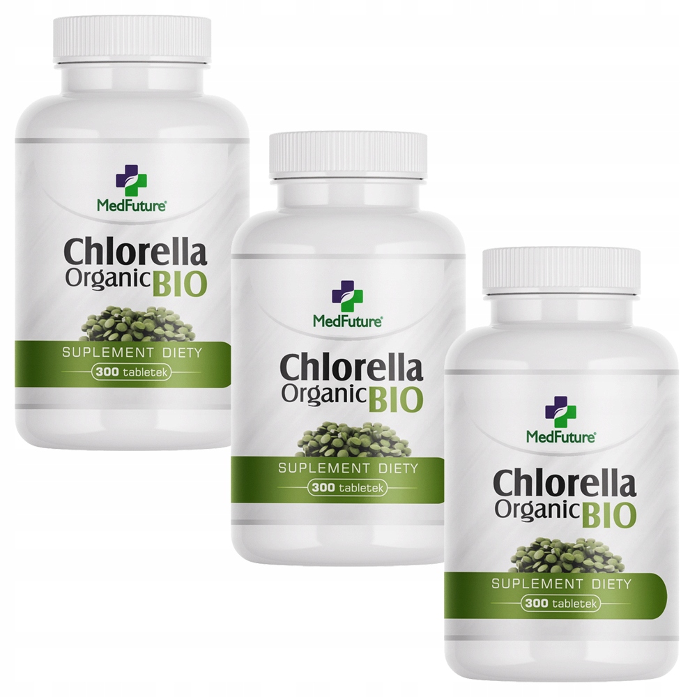 Chlorella Organic Bio Oczyszczenie Detox Zestaw 900 tabletek