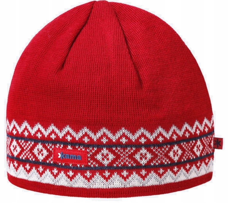 Czapka Kama A144 Merino red