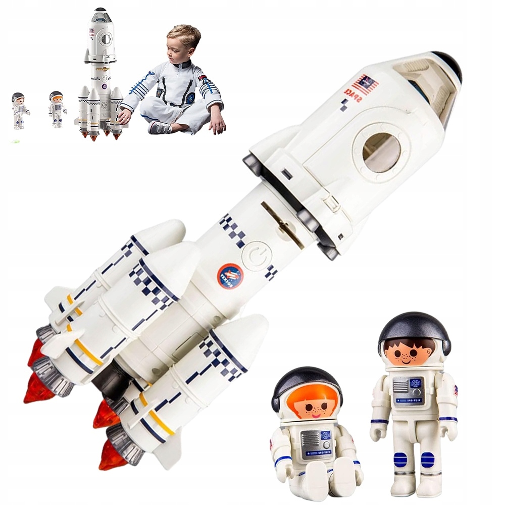 SPACE WAHADŁOWIEC KOSMICZNY RAKIETA Z PROJEKCJA DZIECI EDUKACYJNA ZABAWKA