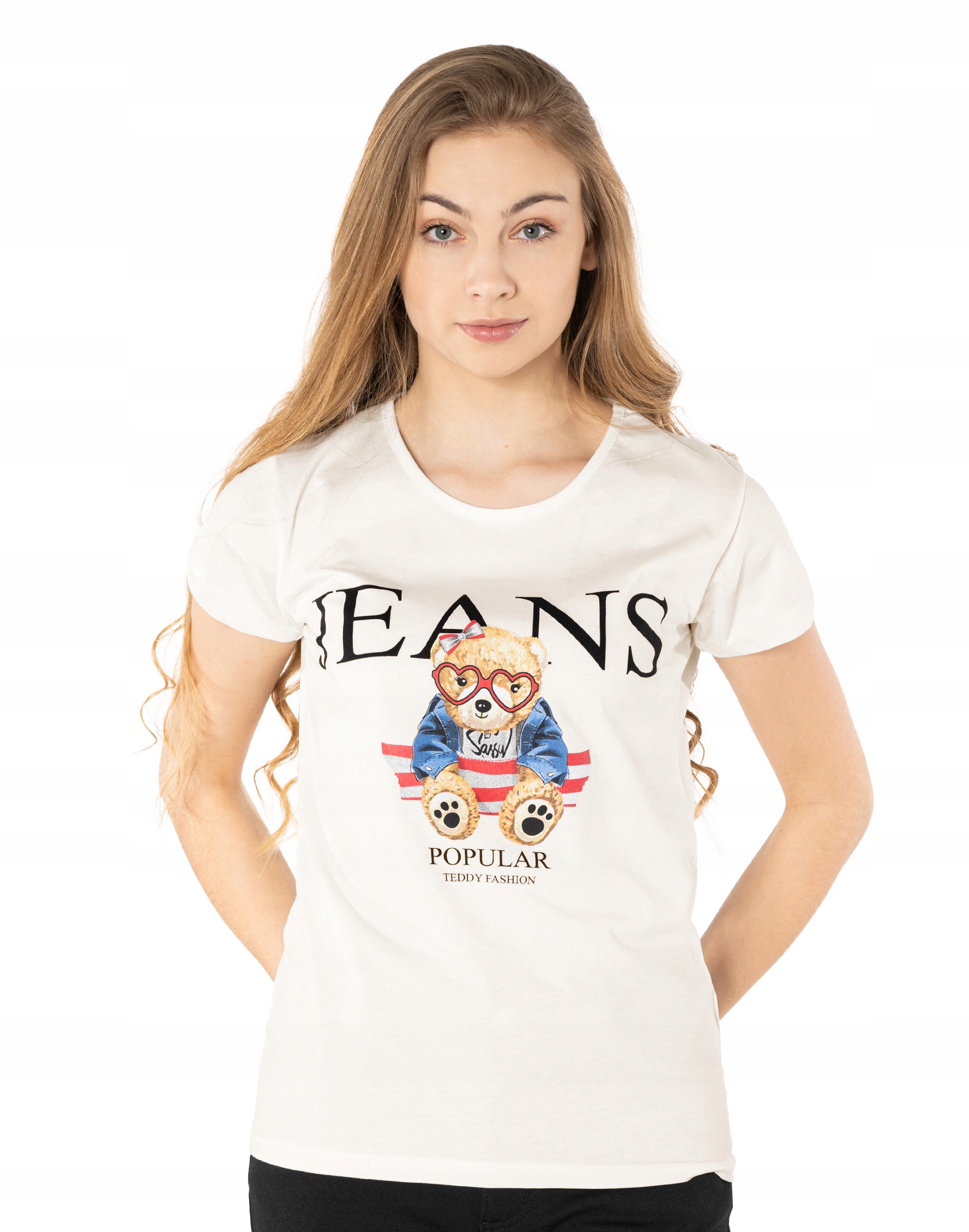 

Koszulka Damska Podkoszulek T-shirt Top 382-11 r L