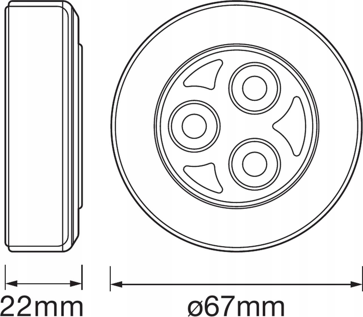 Lampka PODSZAFKOWA DOT-it MEBLOWA LED LEDVANCE Długość/wysokość 1 cm