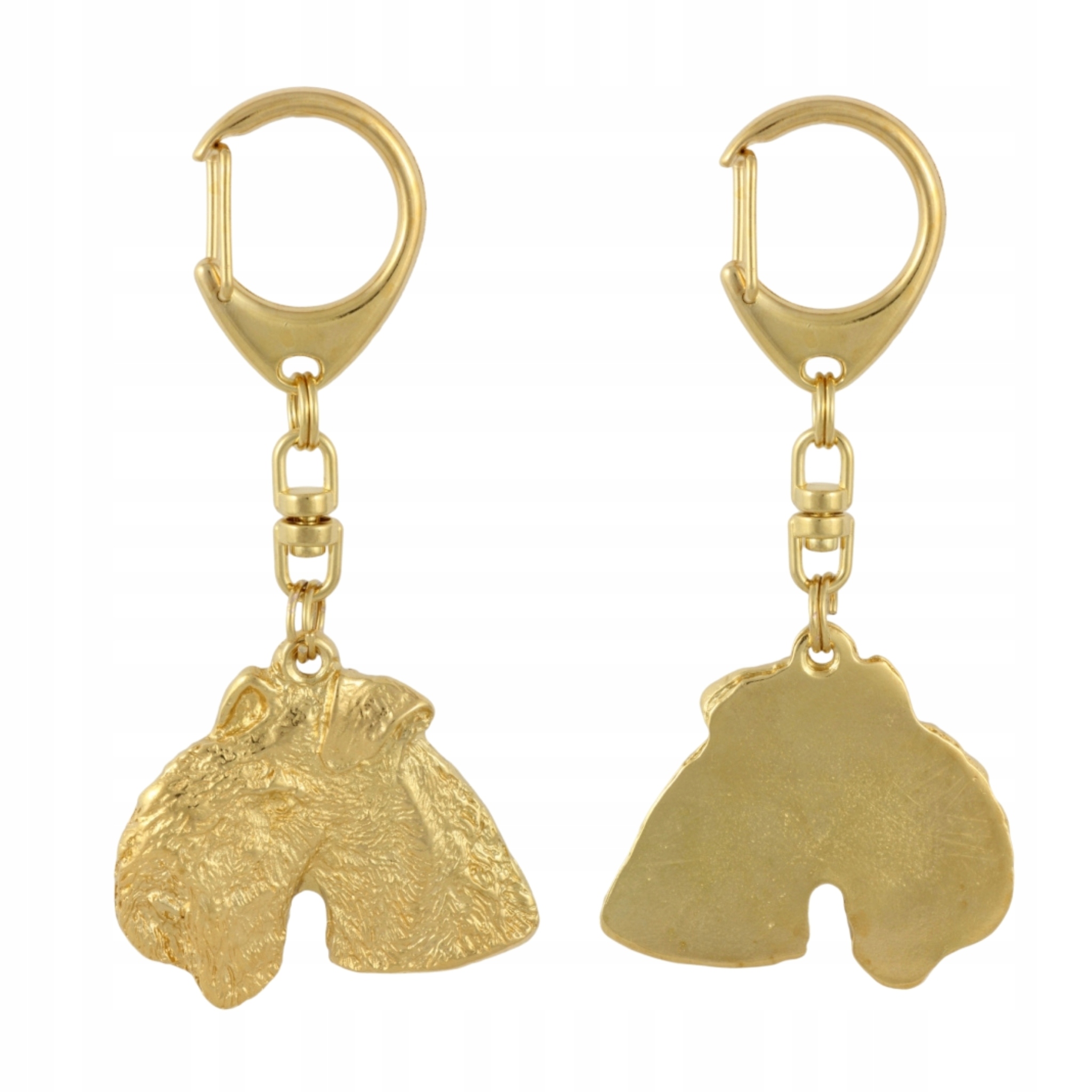 Lakeland teriér pozlacený přívěsek na klíče na klíče se psem, ozdoba kabelky, luxusu