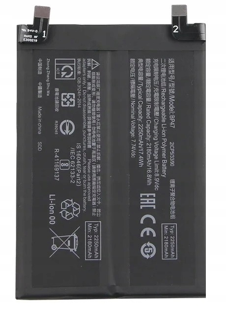 Nowa Bateria BP47 Do Xiaomi Redmi Note 11 Pro Plus 4500mAh