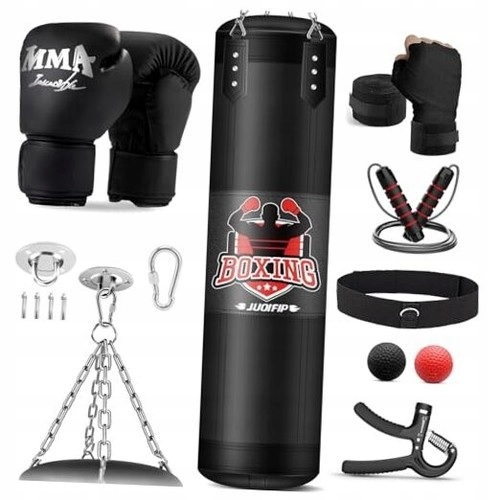 Zestaw bokserski 7w1 Rękawice Bokserkie 12OZ Worek 120cm do treningu