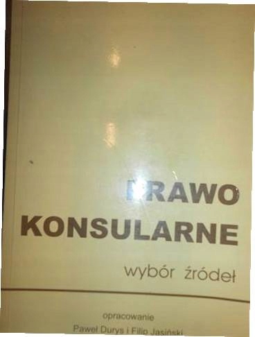 Prawo konsularne wybór źródeł - Jasiński