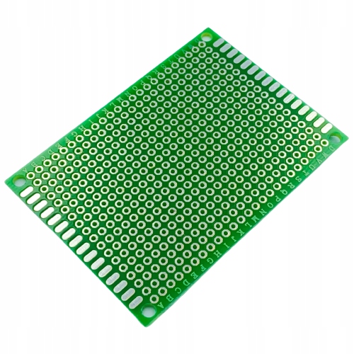 Płytka PCB prototypowa 5x7 cm jednostronna 432 otworów drukowana 2.54 mm