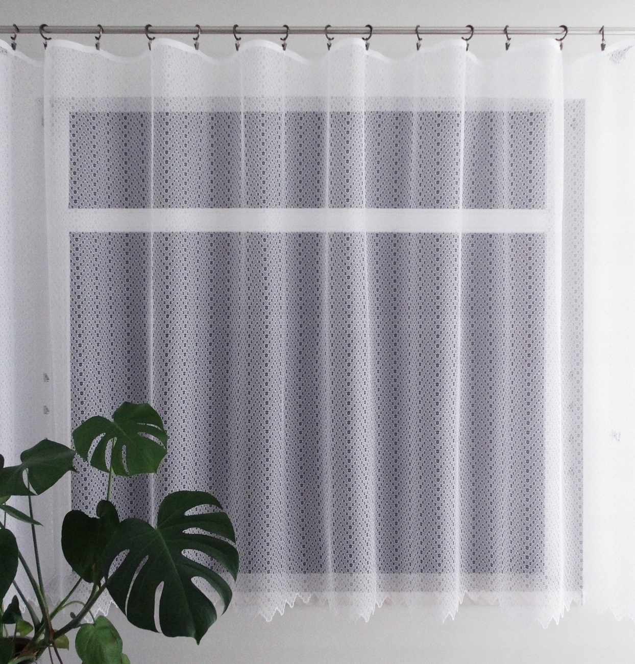 Mg Záclona 125/433 Bílá 350x160 cm Hotová S Páskou M