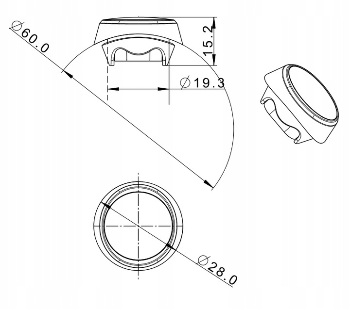 LAMPA OBRYSOWA OBRYSÓWKA CZERWONA TYLNA LED DIODOWA DO LAWETY AUTOLAWETY Źródło światła LED