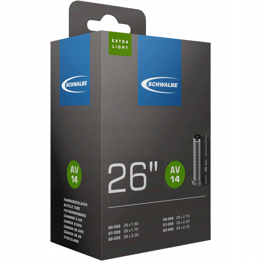 

Schwalbe Av 14 Dętka 26x1.50-2.35 Auto 40mm