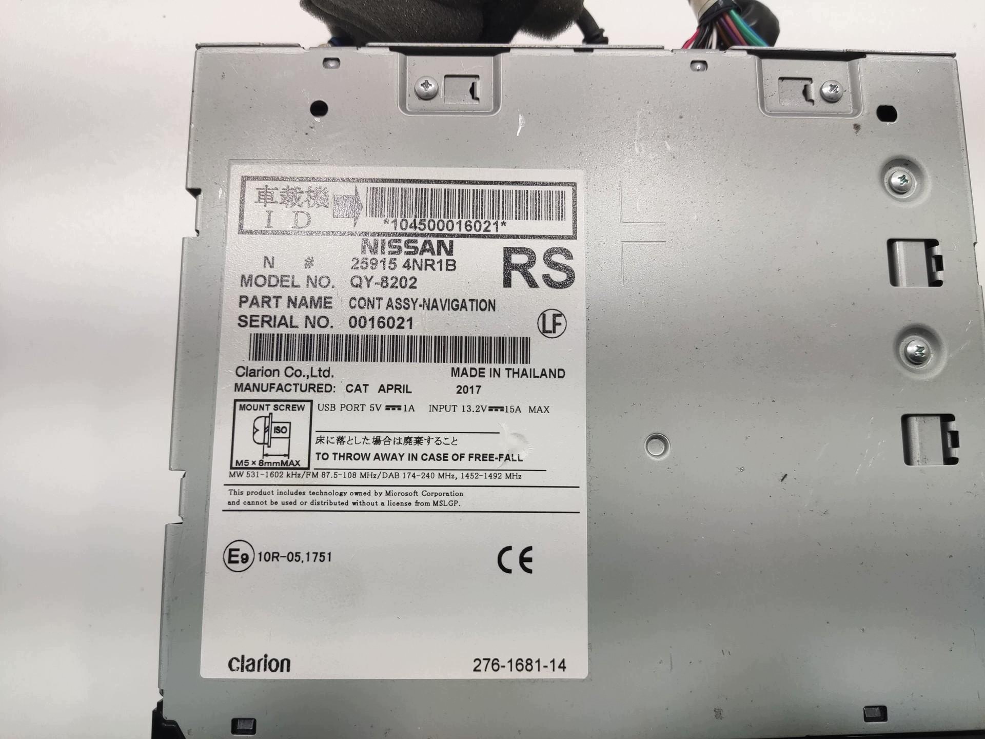 original navigation RADIO NISSAN LEAF und 2011-2017 25915-4NR1B