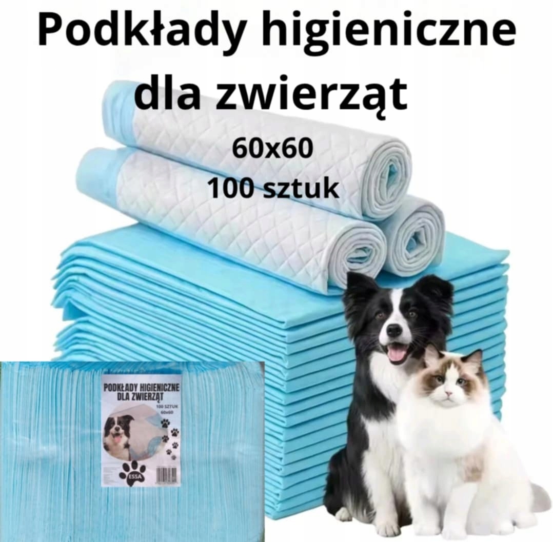 2X Podložky Pro Psy A Kočky Hygienické Podložky Pro Psy Výcvikové 60x60 100