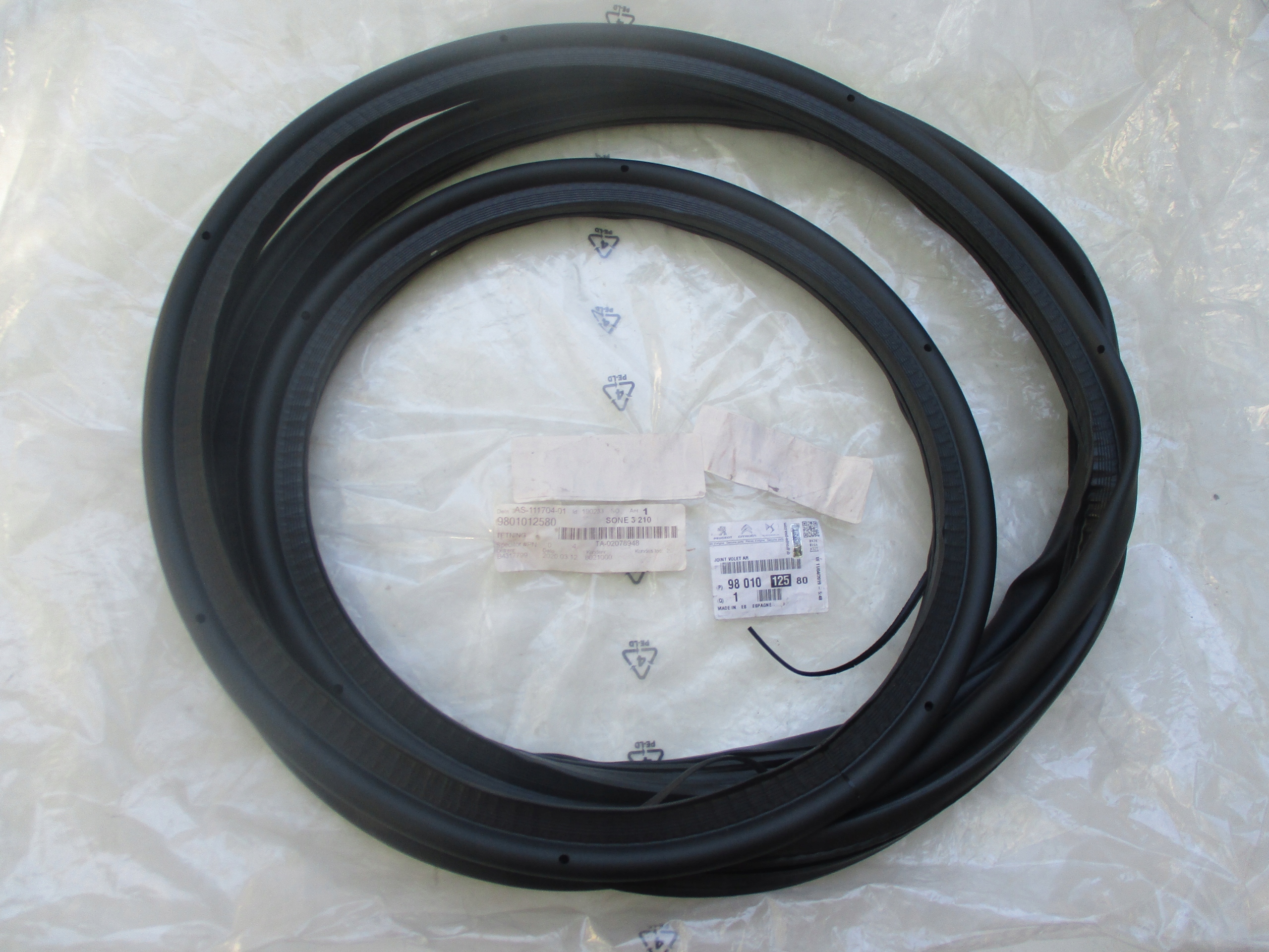 CITROEN C4 Picasso прокладка задньої кришки 9801012580