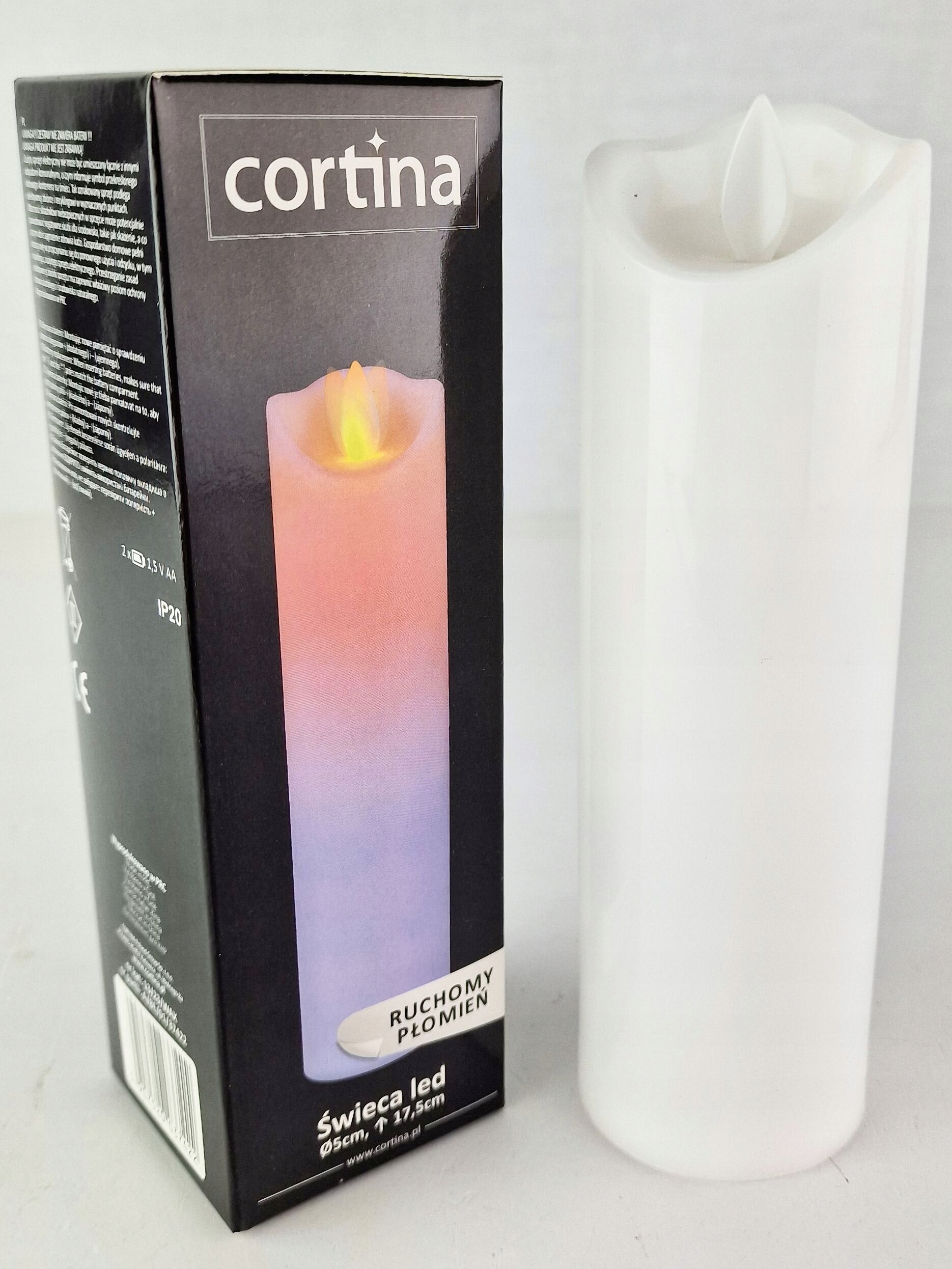 ŚWIECZKA LED WKŁAD DO ZNICZA ZNICZY RUCHOMY PŁOMIEŃ NA BATERIE ŚWIECA 17,5 Rodzaj led