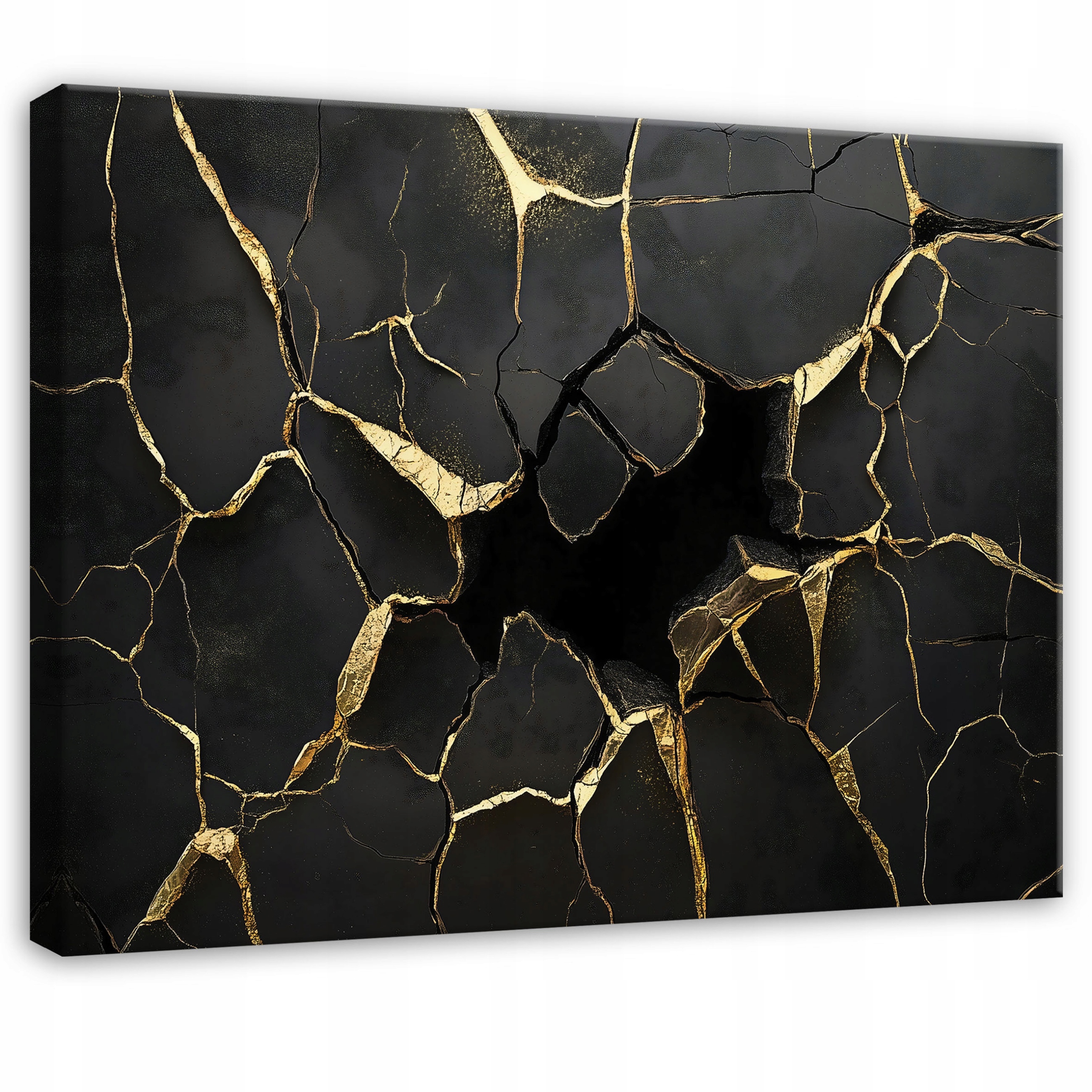Obraz 120x80 Abstrakce zlato černá luxus elegance textura umění