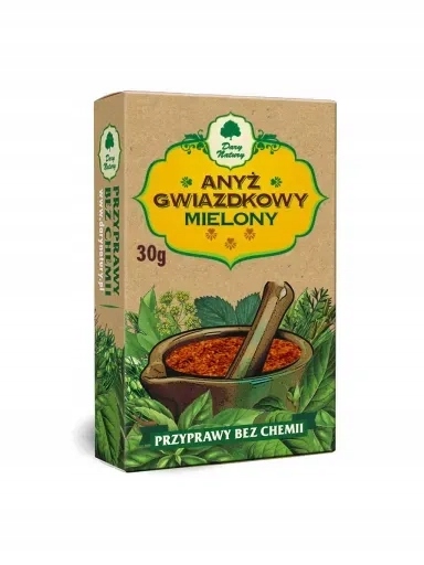 5 x mletý hvězdicový anýz 30 g – Dary Natury