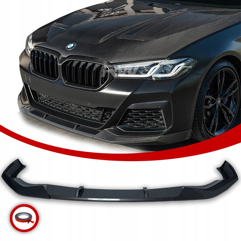 Bmw G30 G31 Přední Krytka Spoileru Nárazníku Mp LCI Polift Carbon Look