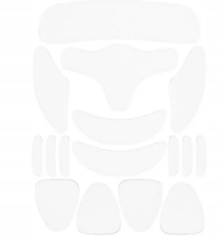 SILIKONOWE PLASTRY PRZECIWZMARSZCZKOWE LIFTING do twarzy 16 SZTUK ZESTAW Postać żelowa