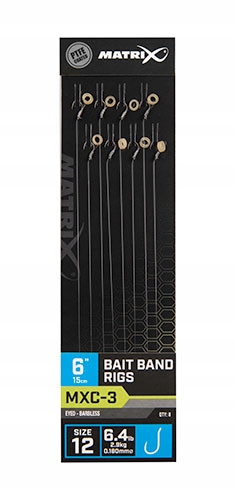 Matrix Przypon MXC-3 Rozmiar 12 Bait Band Żyłka 0.18mm 15cm Do Feedera