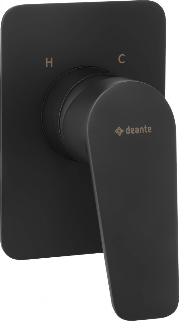 Jasmin čierny – podomietková sprchová batéria bez prepínača sprchy