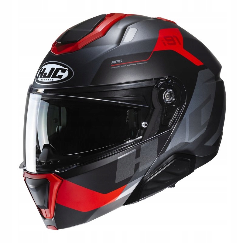 Kask Hjc i91 carst mc1sf czarno-czerwony m