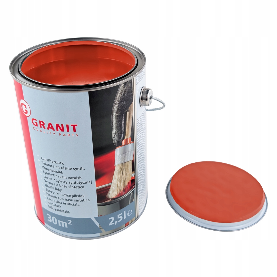 Farba Lakier czerwony Ral 2002 Nopolux Wilckens Granit 2.5 l Puszka