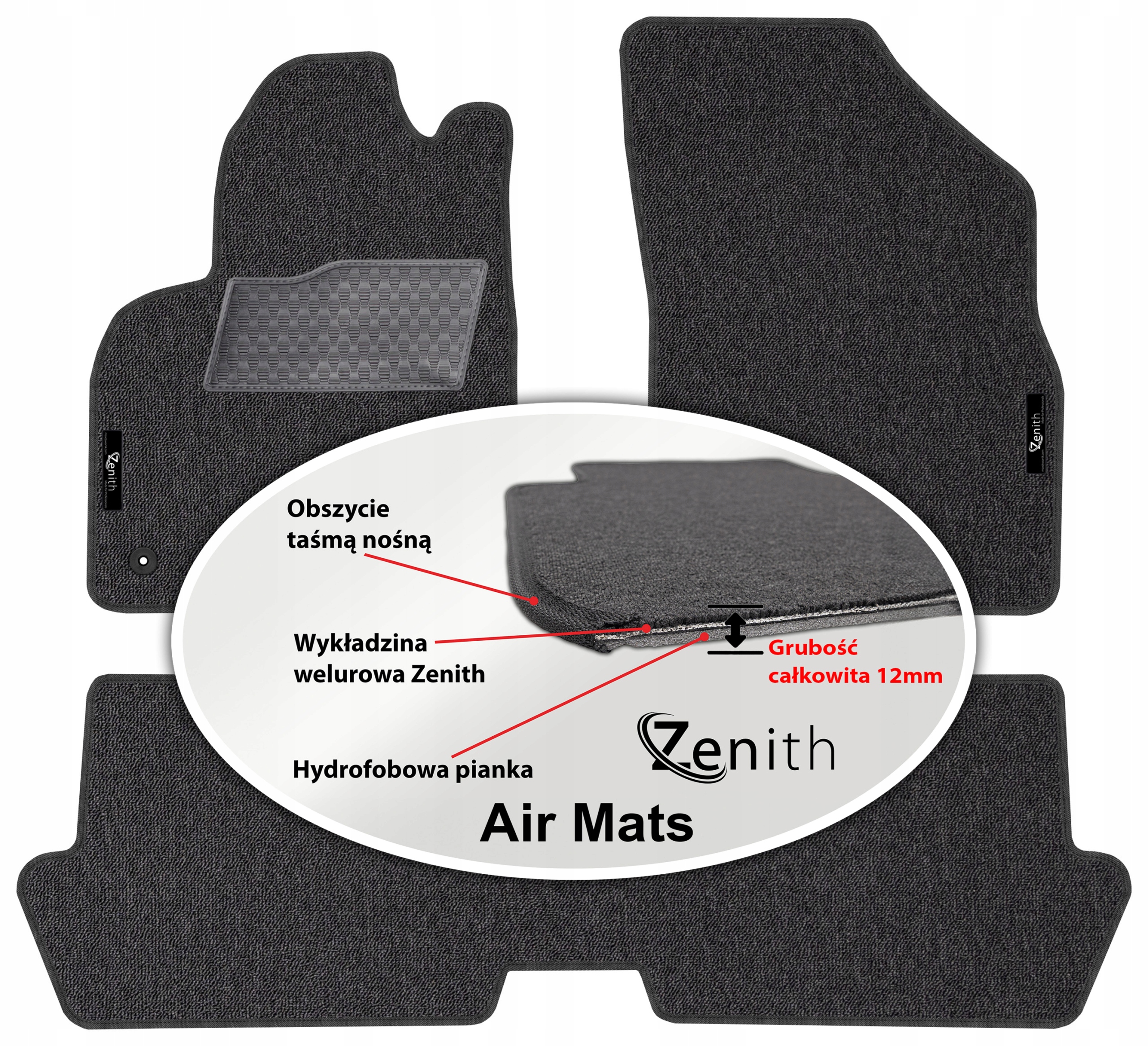 Peugeot 3008 I 2009-2016 Velurové koberce do auta Zenith Air Mats