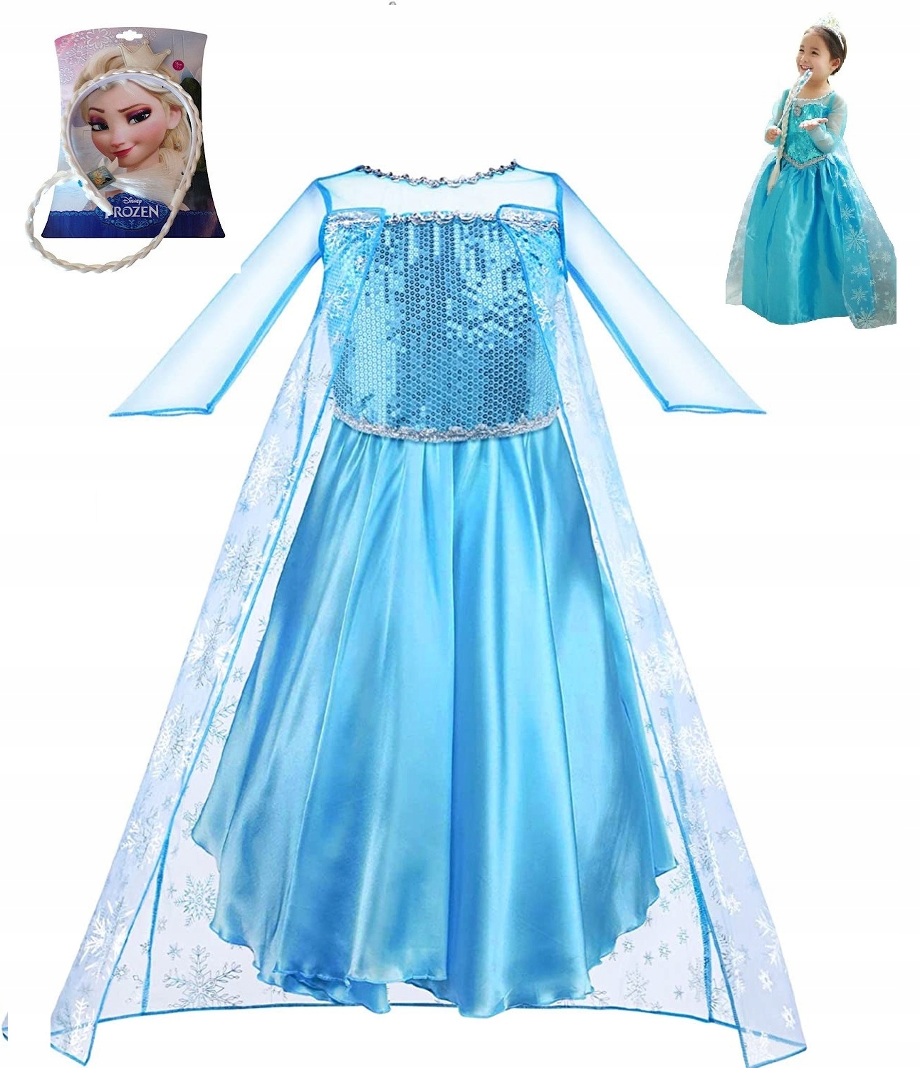 

Frozen Sukienka Elsa Kraina Lodu 3-4 lat model E1