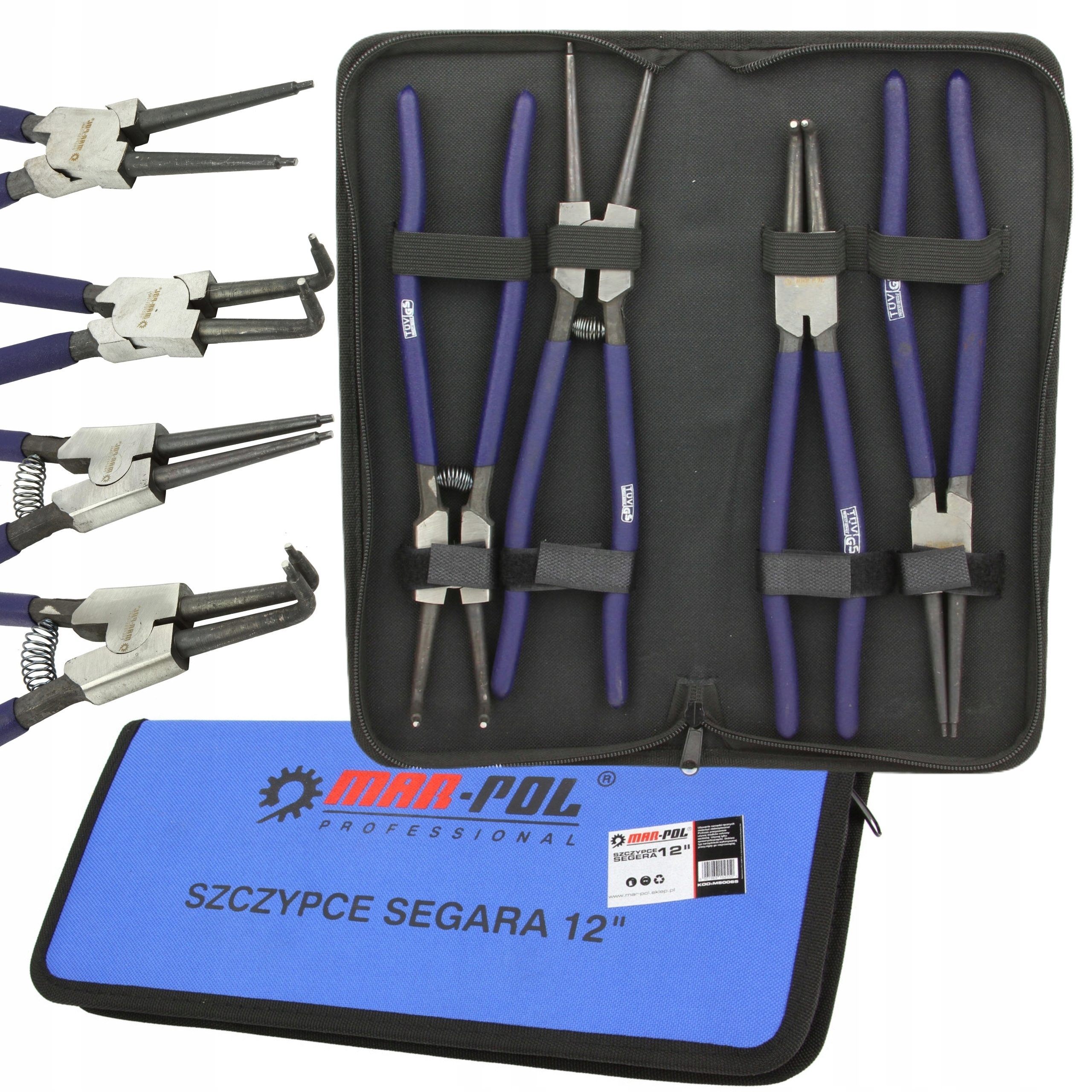 Kleště Na Stahování Segerových Kroužků Montážní Sada Kleští Velké 4 Ks