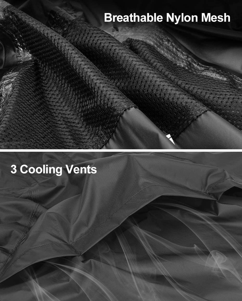 ROCKBROS Kurtka Przeciwdeszczowa Oddychająca 3XL Kaptur z kapturem