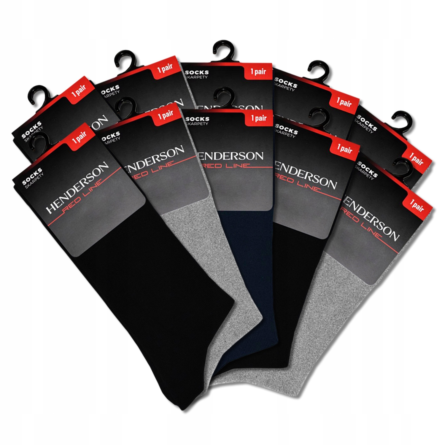 Henderson Red Line pánské ponožky 10 párů, velikost 43-46