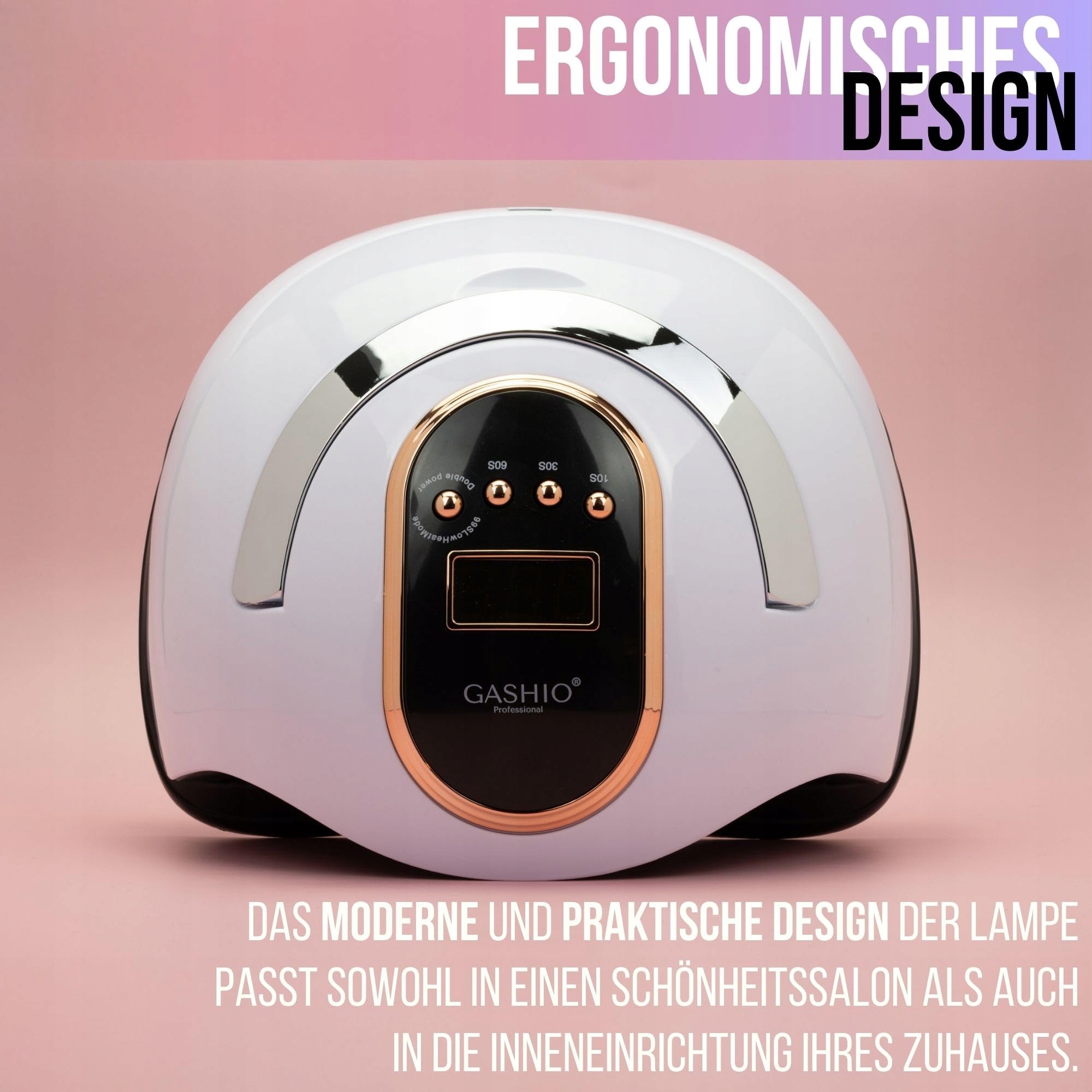 GASHIO Lampa UV LED Do Paznokci 168W Z Czujnikiem I Timerem — miniatura 5