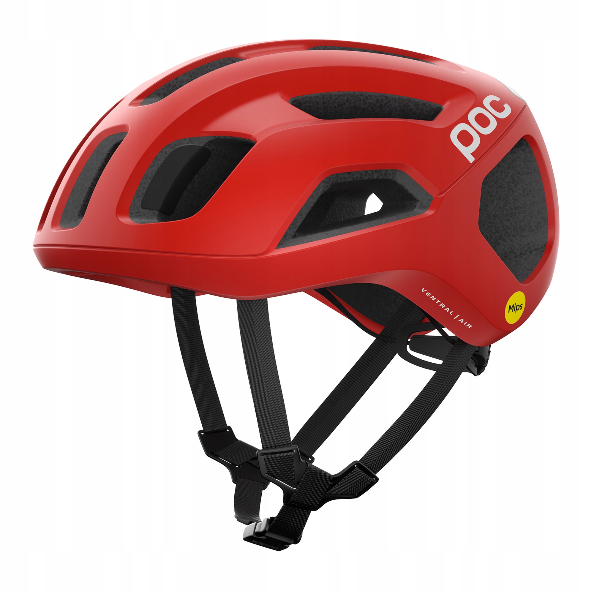 Silniční cyklistická přilba Poc Ventral Air Mips Prismane Red Matt L 56-61 cm