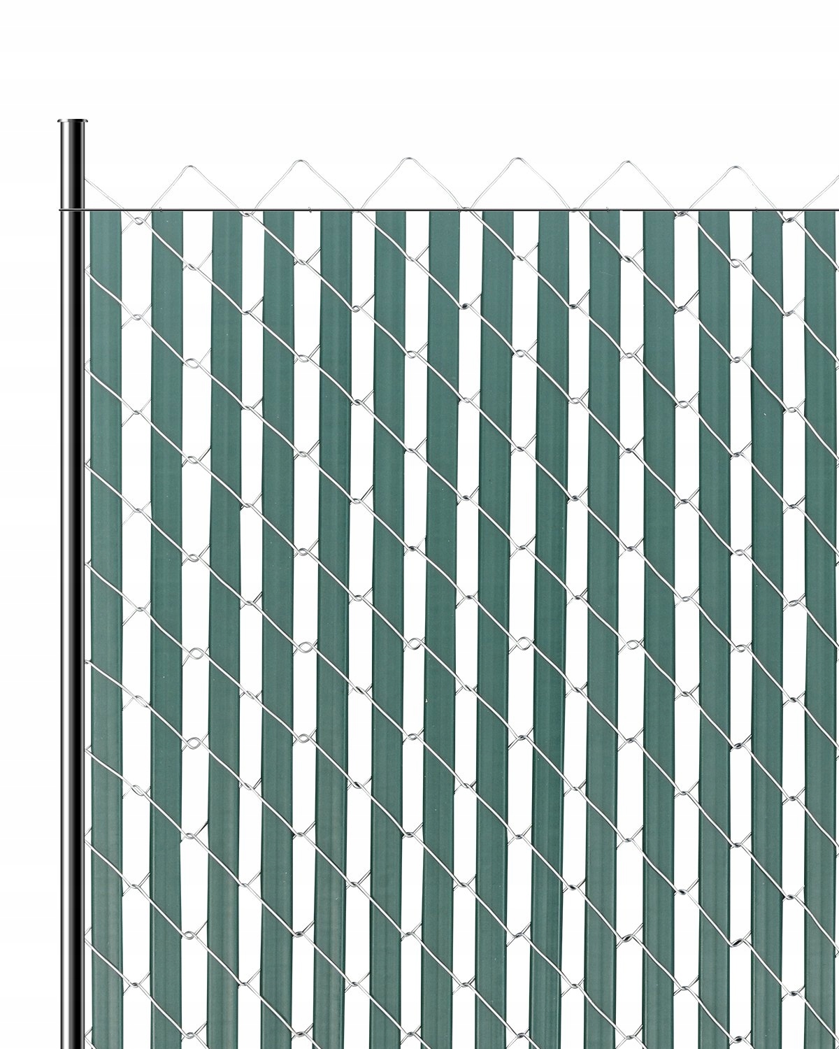 Plotové panely Žalúzie Panel Zelené Dvojité Silné 113 cm