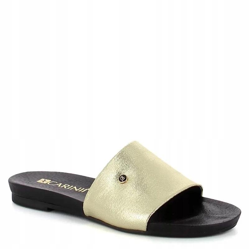 Carinii B9707 Nazouváky Kožené Zlaté 39