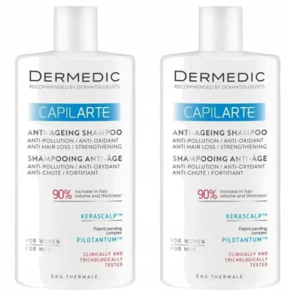2x Dermedic Capilarte Szampon anti-ageing, 300 ml