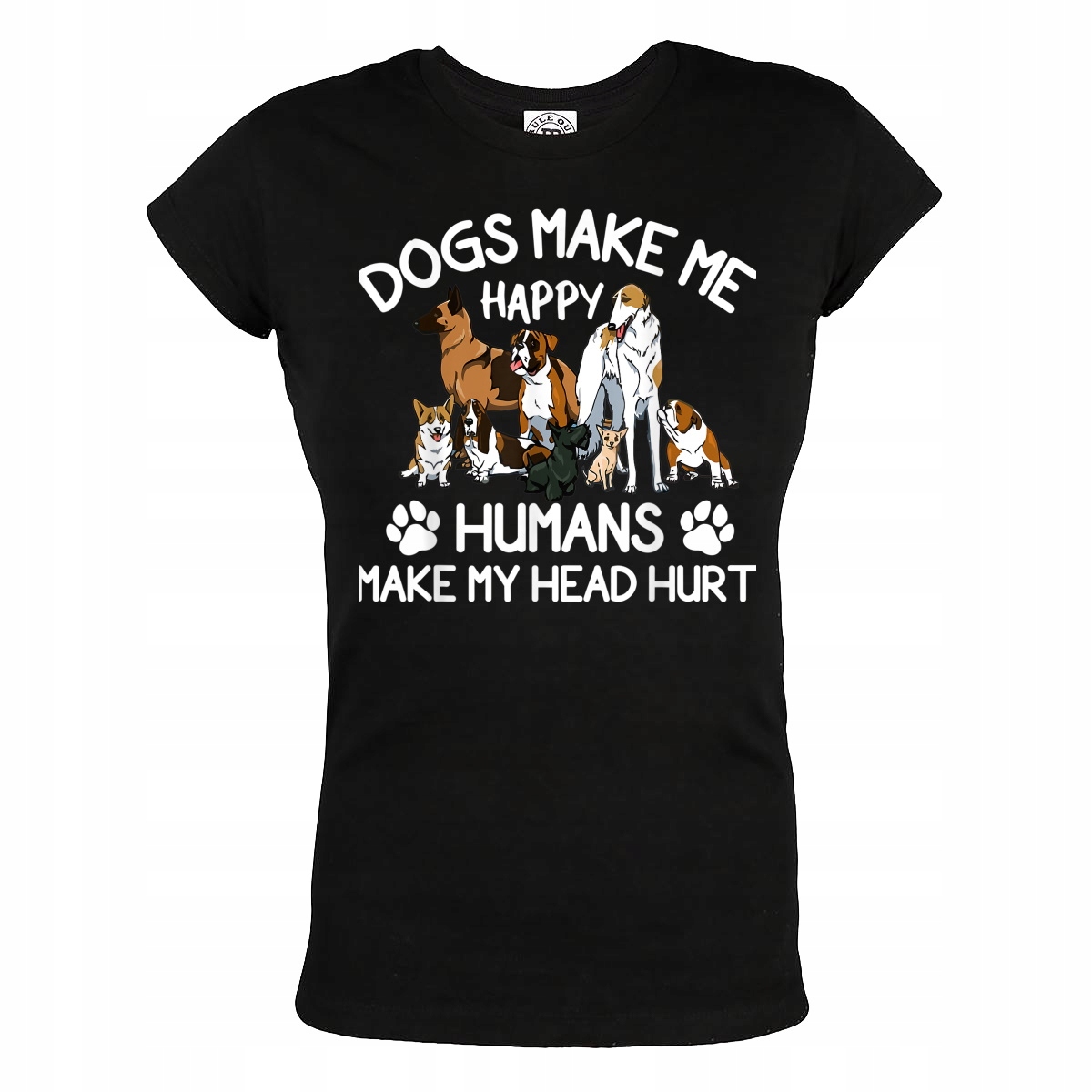 

Damska Koszulka Pies Psy Z Psem Dogs Make Me Happy