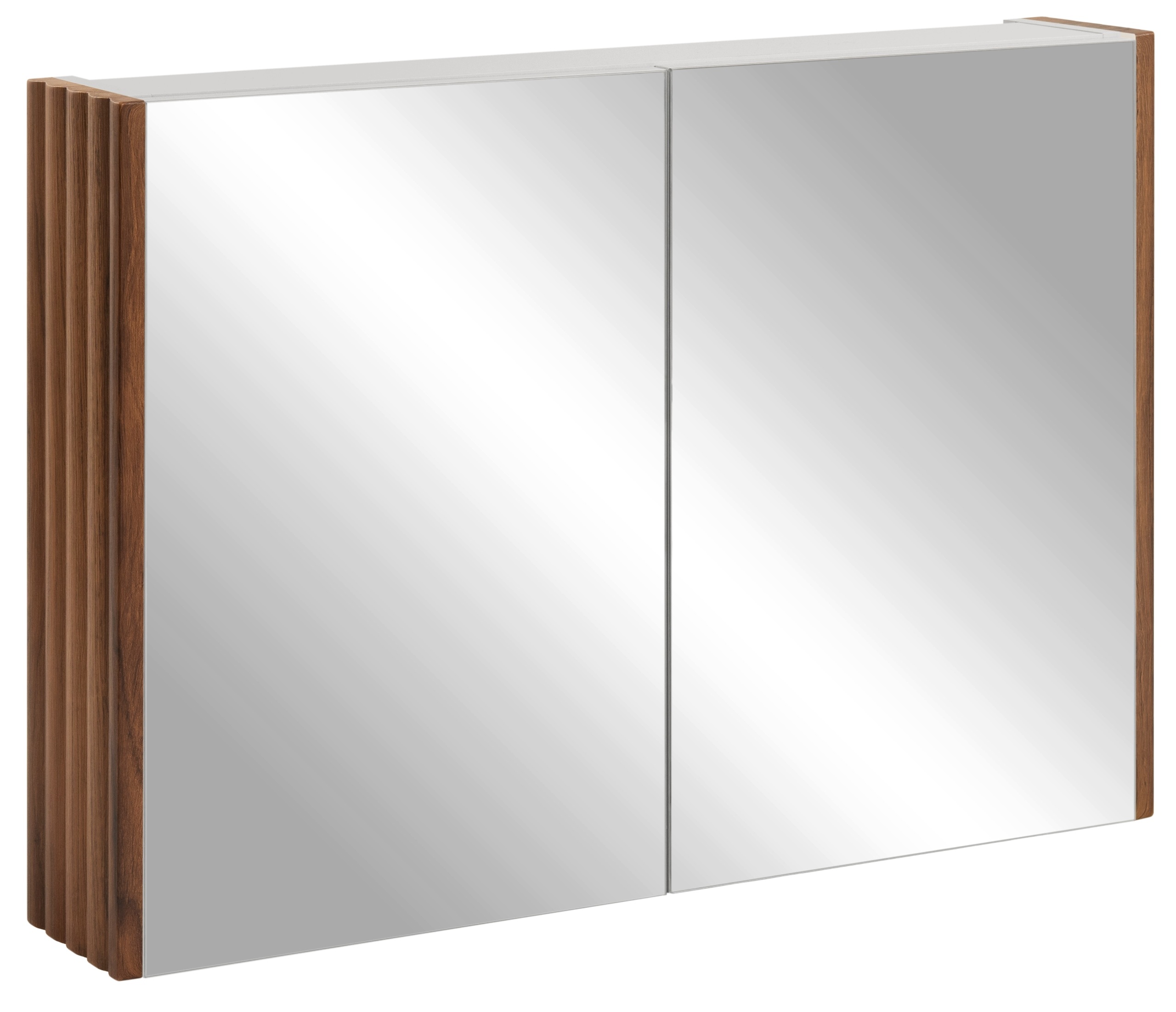Zrcadlová skříňka Se Zrcadlem 80 Koupelnový boční panel Dub Ořech Ryfle Mdf