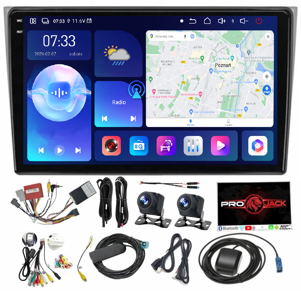 Rádio Navigácia Gps Android Auto Mazda CX-9 2007-2015 Carplay 6GB 128GB Sim