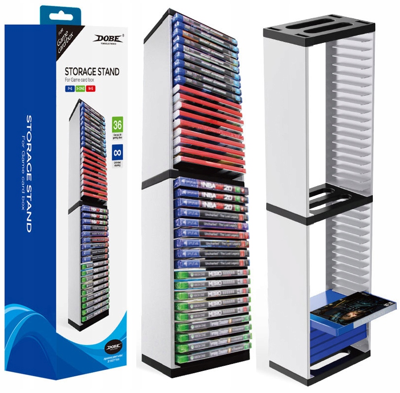 Stojak podstawka na 36 gier do Playstation PS5 PS4 Xbox One x Nintendo