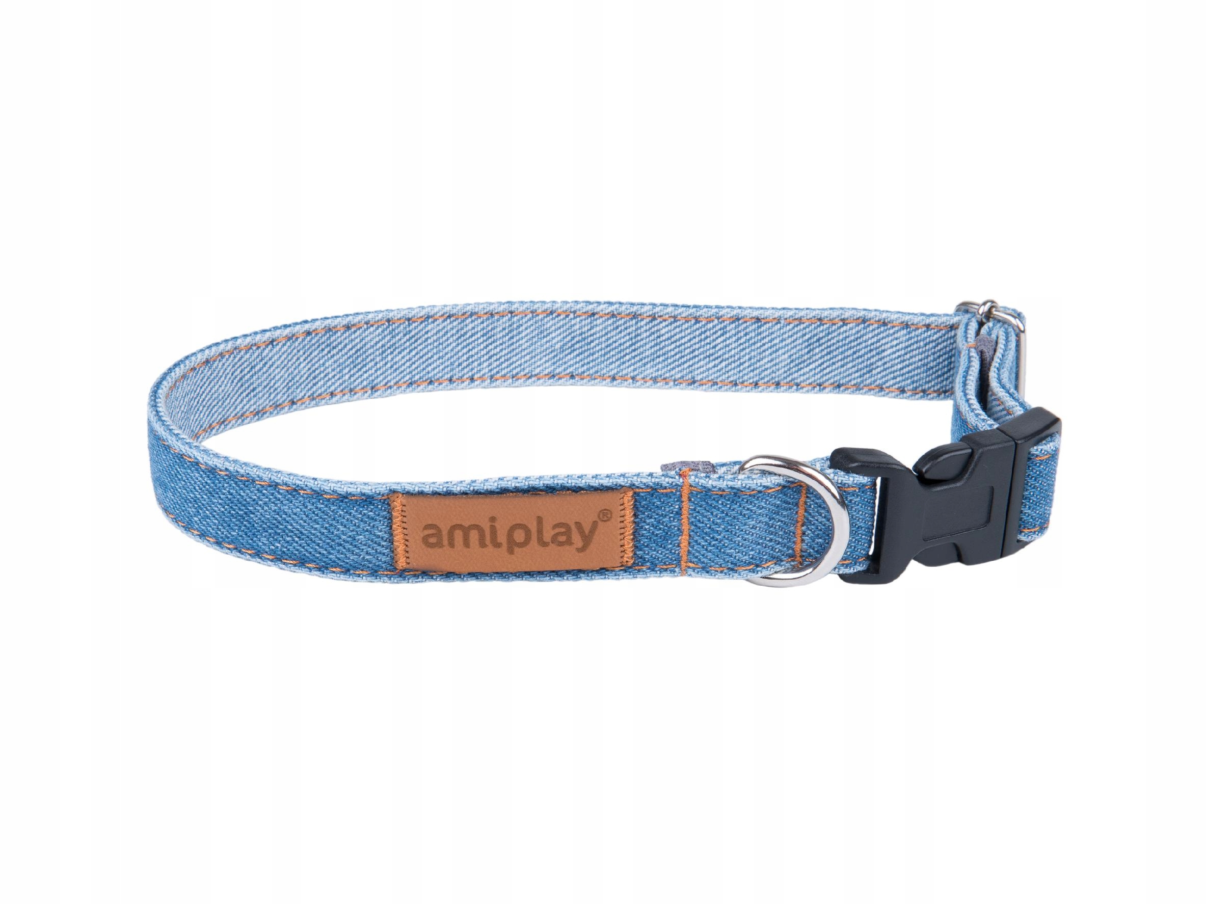 

Amiplay Denim Obroża regulowana S 20-35 [b] x 1cm