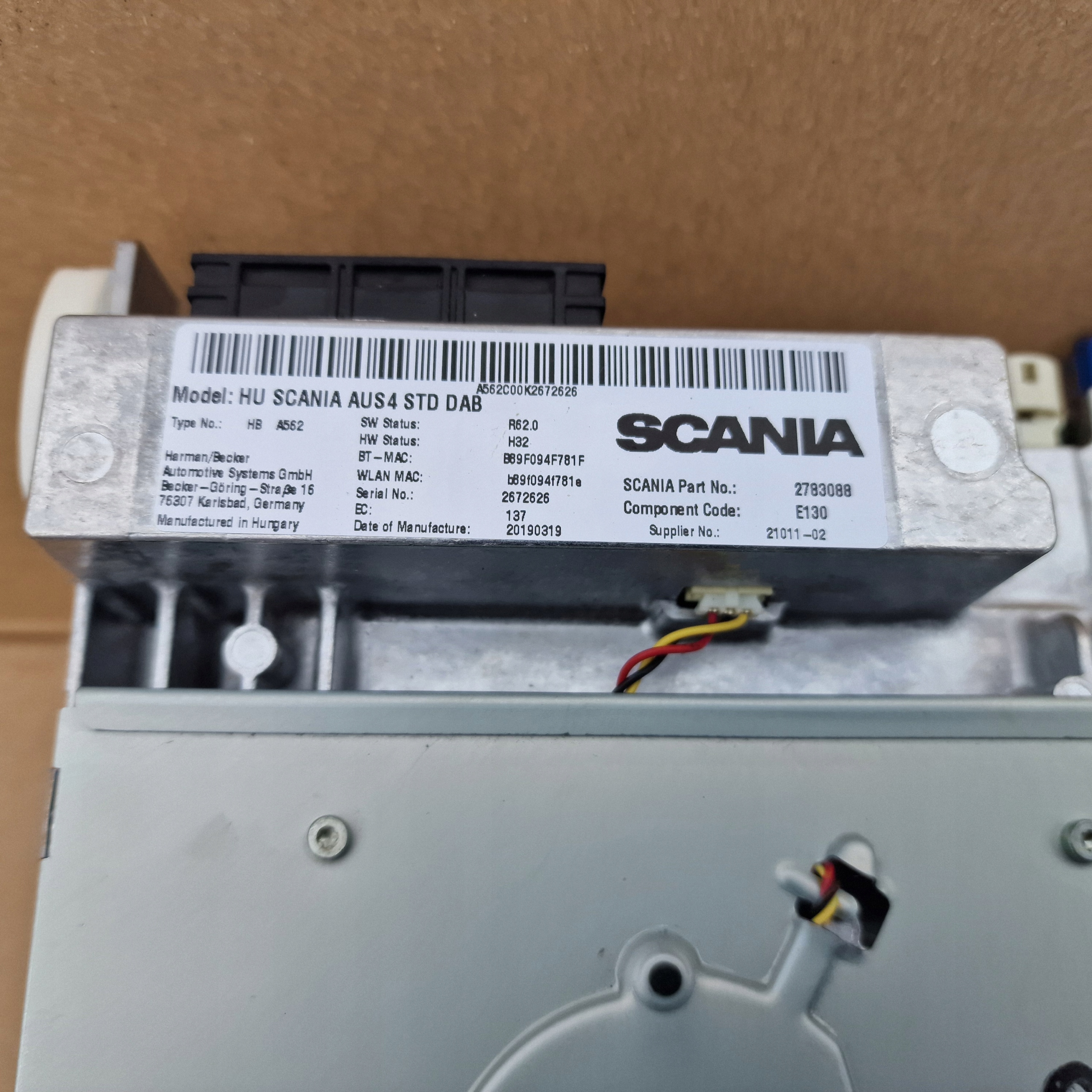 SCANIA R S NGT RADIO NAWIGACJA 2783088 Typ samochodu Samochody ciężarowe